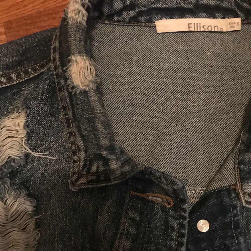 Destructed Denim Jacket - Picture 6 of 8